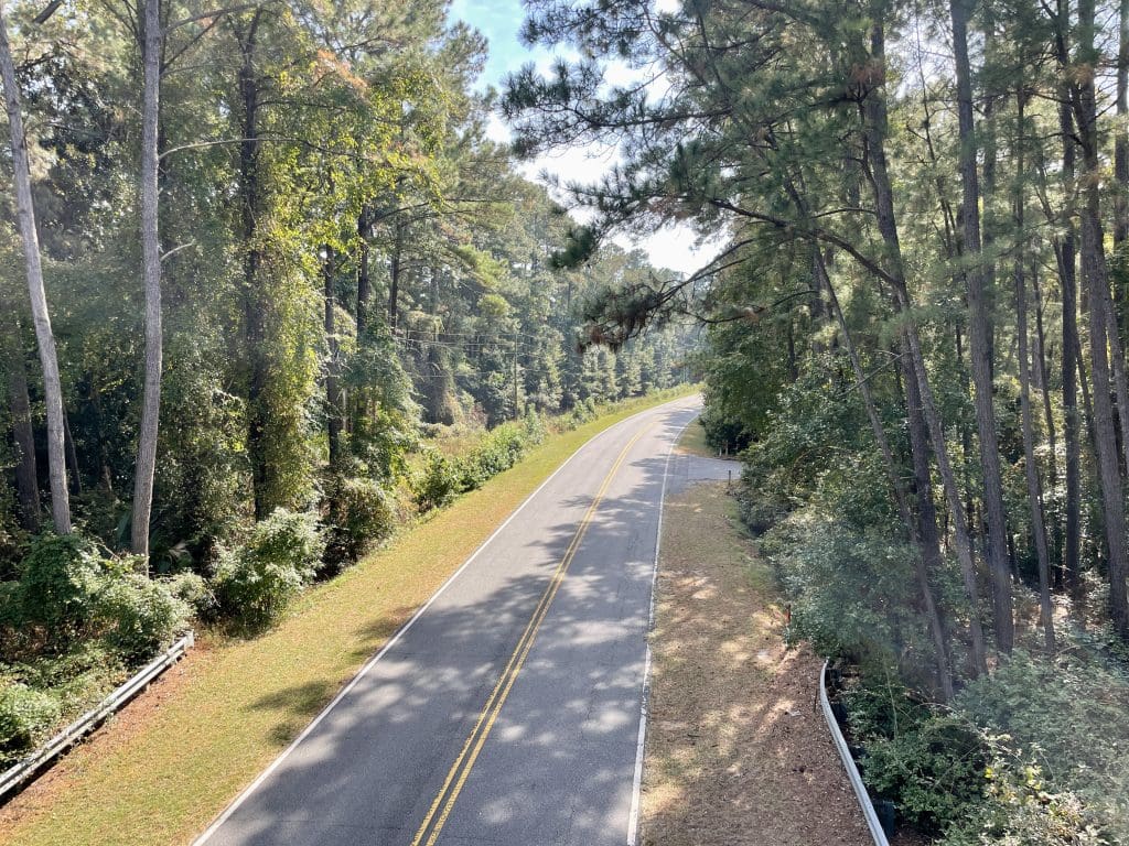 View of Green Island Road from Bridge