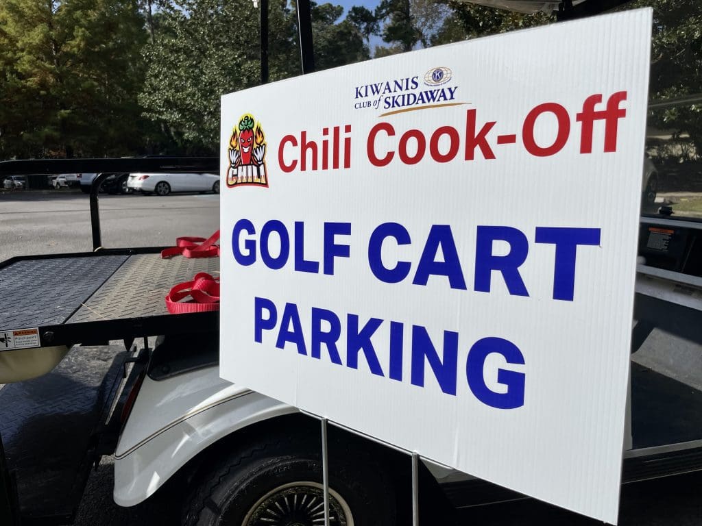 Golf Cart Parking Landings Field Chili Cook Off